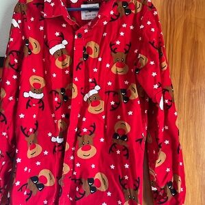 Denim & Flower Vibrant Red Holiday Shirt